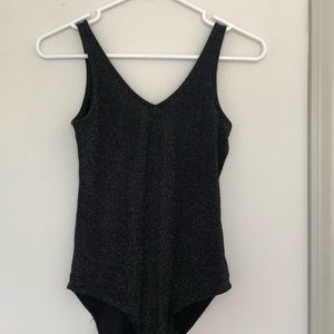 Wild Fable Black Shimmer Bodysuit